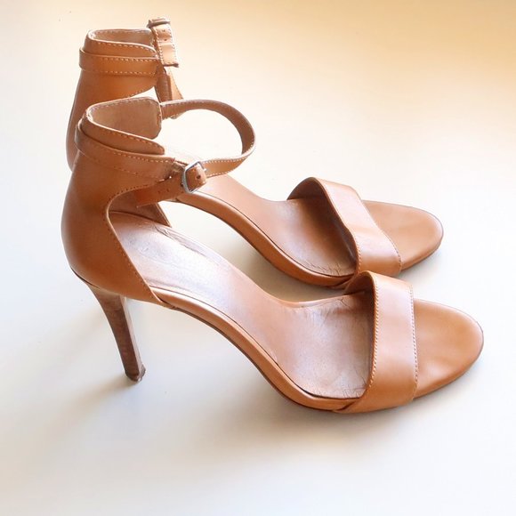 Lucky Brand Tan Open Toe Stiletto Heels / Sandals / Dress Shoes Size 7 - Picture 14 of 14